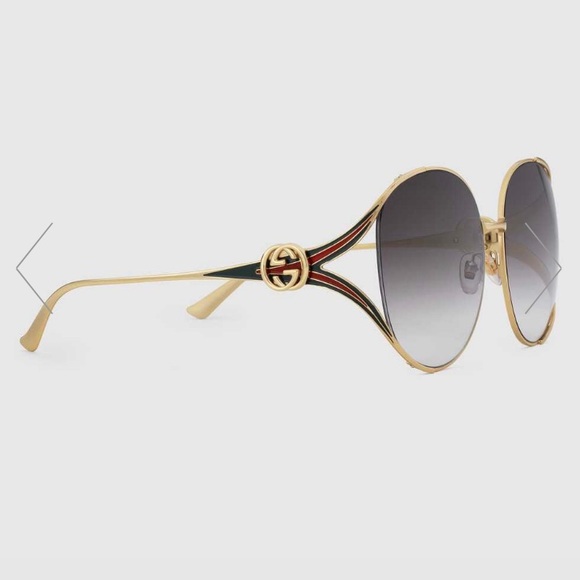 Gucci Round-frame metal sunglasses - Picture 2 of 7